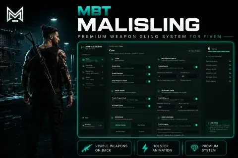 MBT Malisling v2 (Weapon on back, Jamming, Serials, Live dashboard)