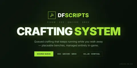 DF Crafting-Dynamic In-Game Crafting System with Persistent Queue