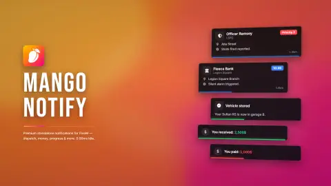 Mango Notify Dispatch, Money & Live-Updating Notifications