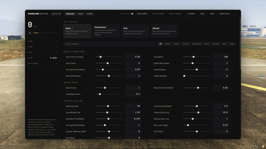 Vehicle Handling Editor-STANDALONE