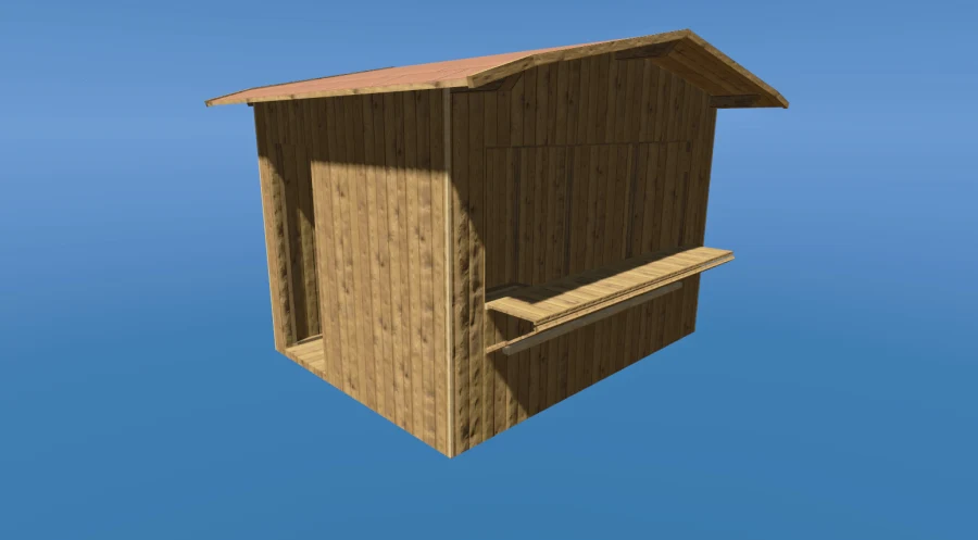 Wooden Market Stall + YMAP