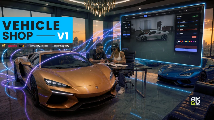 Vehicle Shop | Create Vehicle Shops In-Game | ak4y-vehicleshop