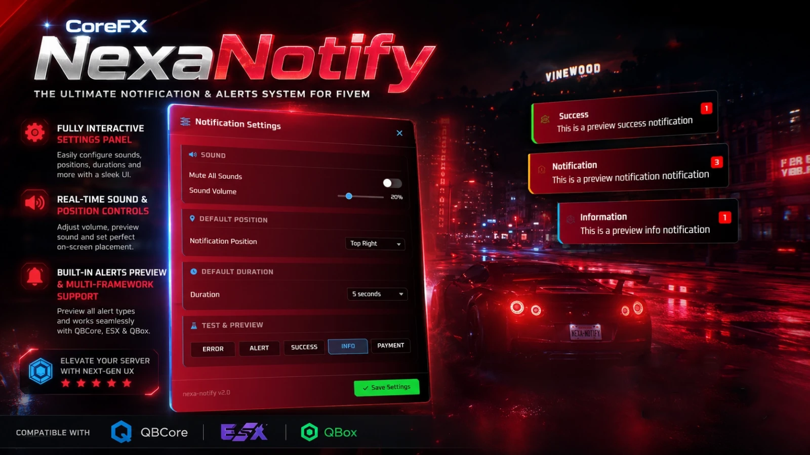 CoreFx NexaNotify-Notification System For Multiframework