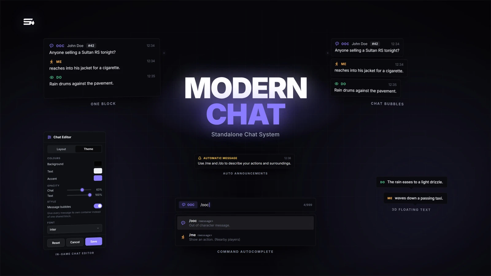 Modern FiveM Chat