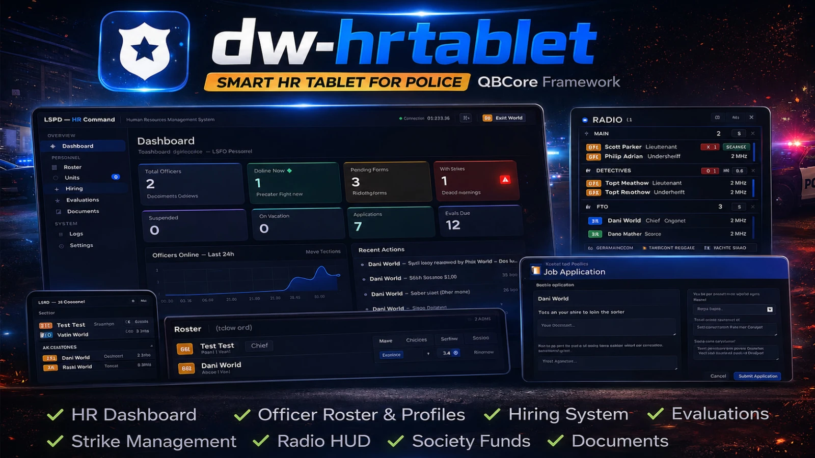 Advanced Police HR Tablet-Free