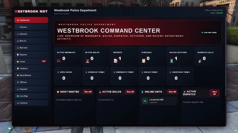 Westbrook MDT | Pro | QBCORE