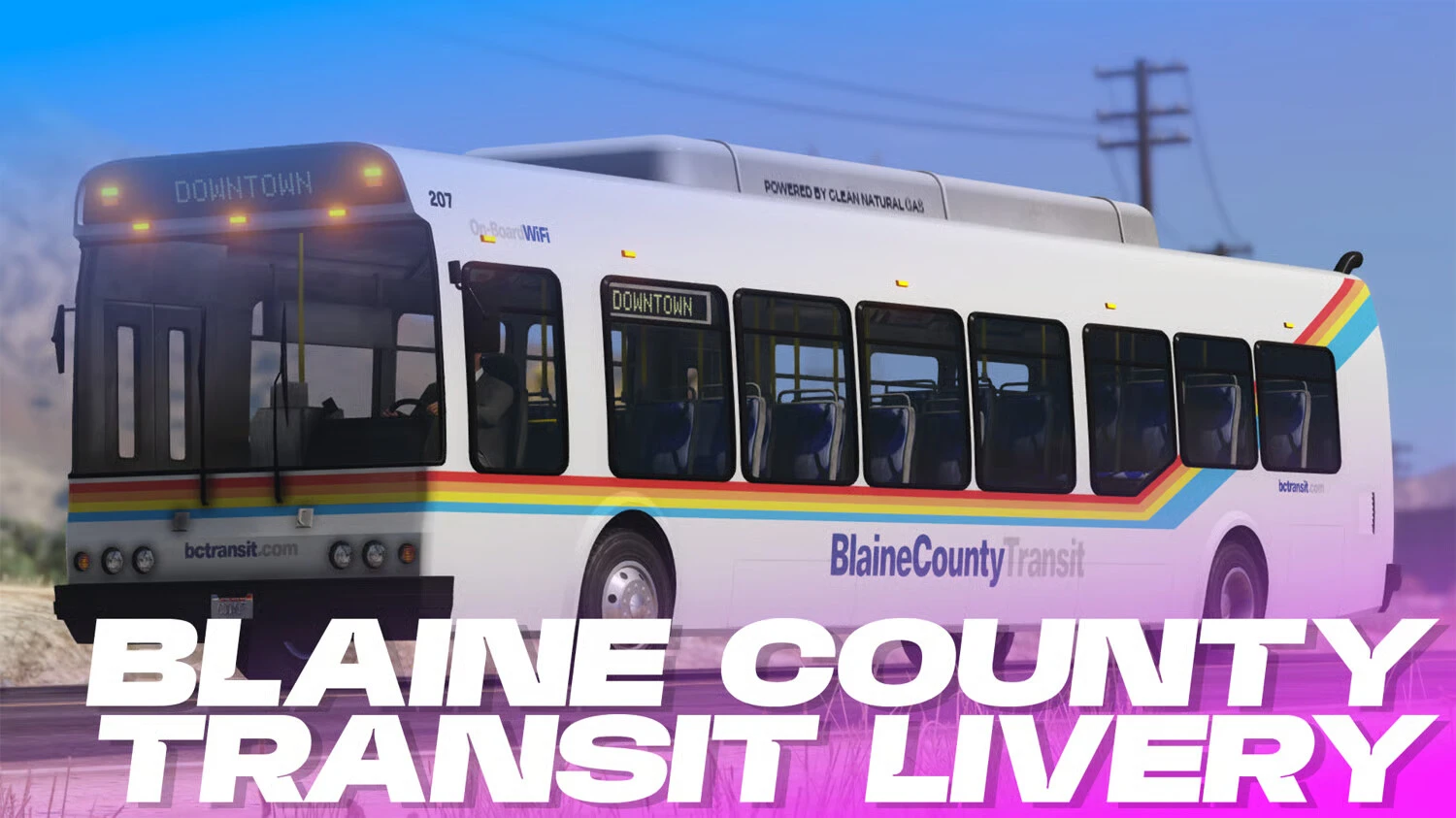 Blaine County Transit Bus Livery (High Quality, 4K)