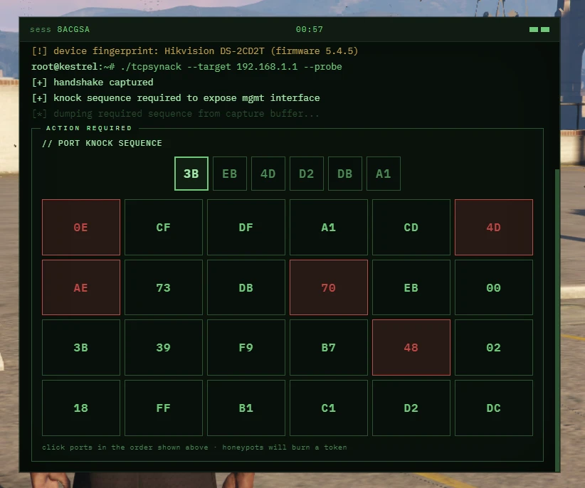 Two-Phase Network Breach Minigame