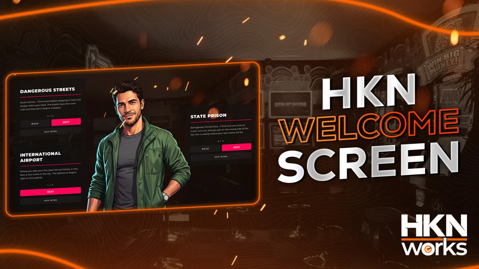 HKN Works | Welcome Screen