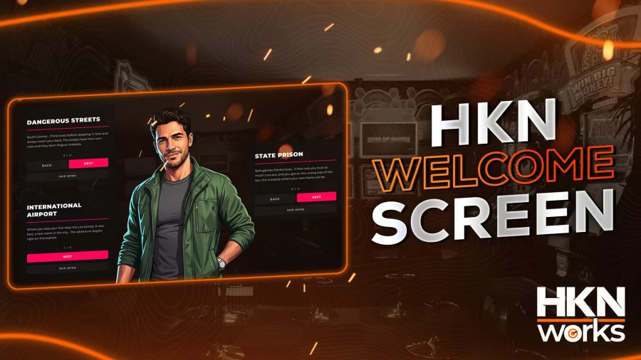 HKN Works | Welcome Screen