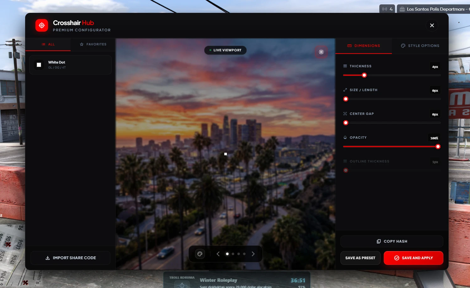EMY Digital Crosshair Hub V1-Premium & Customizable Persistent Crosshair Hub