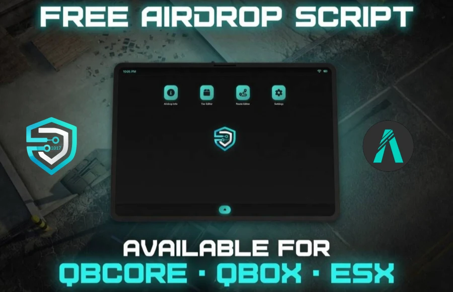 Airdrop Script 1017 Development | Fully Customize Your Airdrops with a admin tablet !