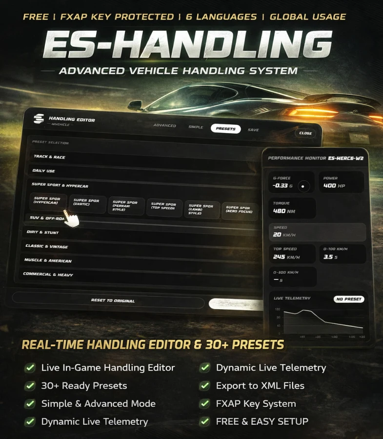 ES-HANDLING-Advanced Vehicle Handling System (FREE)