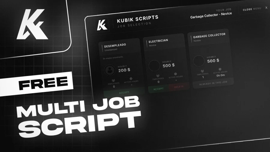 Kubik MultiJob | Multi Job System | Duty System