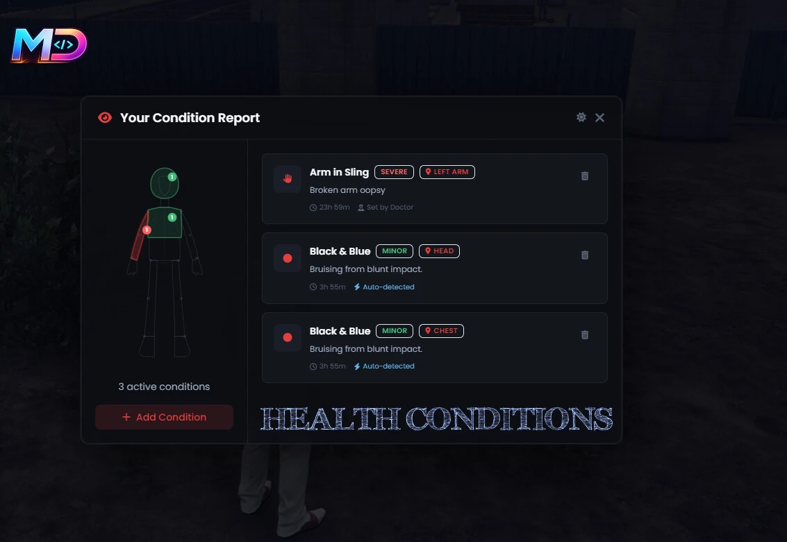 Health Conditions | MetaDen Scripts