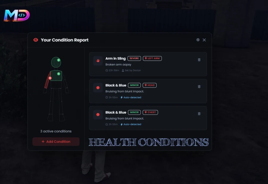 Health Conditions | MetaDen Scripts