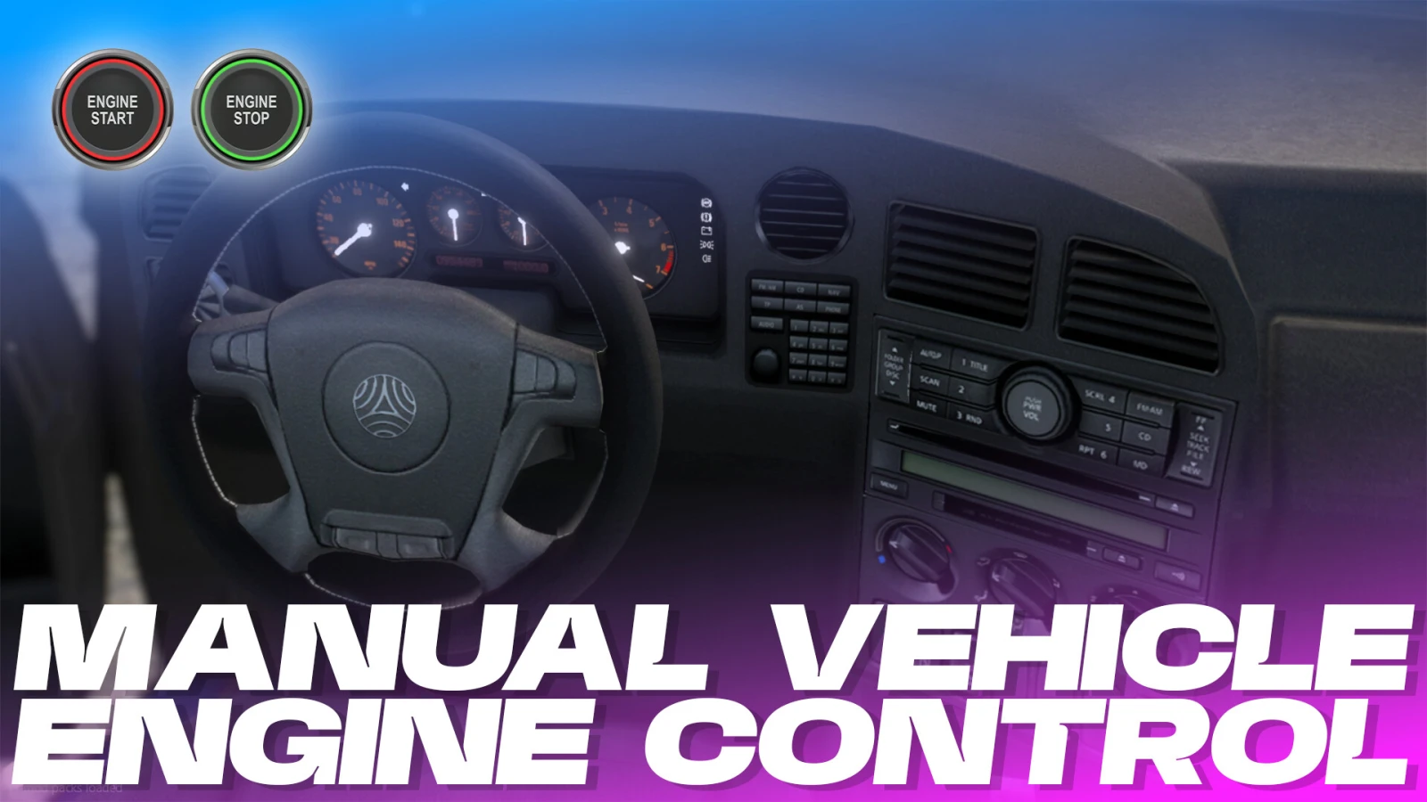 FiveM Manual Vehicle Engine Control Script