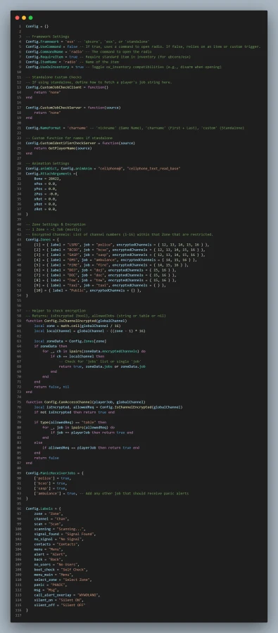 VC Radio | Modern & Encrypted Radio System
