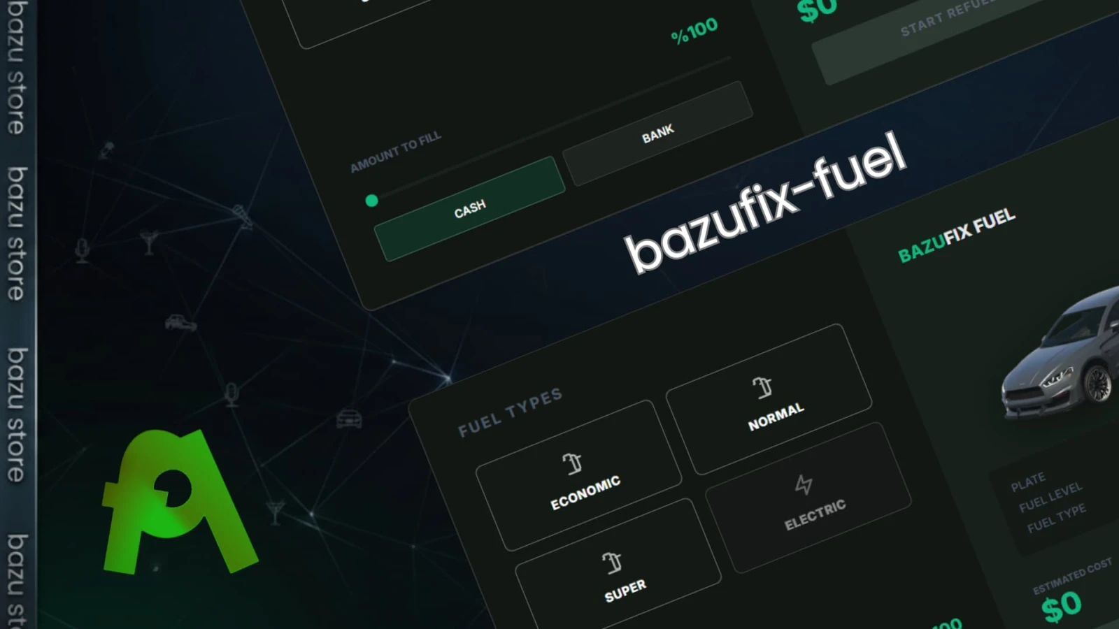 BazuFix Fuel | Fivem Fuel Script | QB / Qbox / ESX