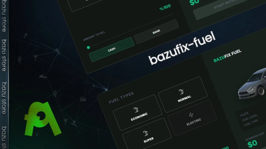 BazuFix Fuel | Fivem Fuel Script | QB / Qbox / ESX