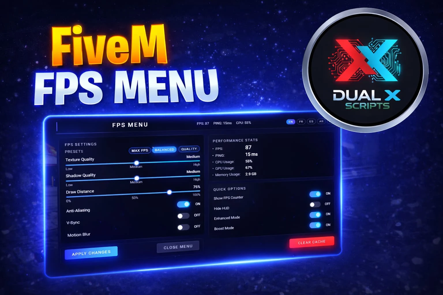 Advance Fps Menu