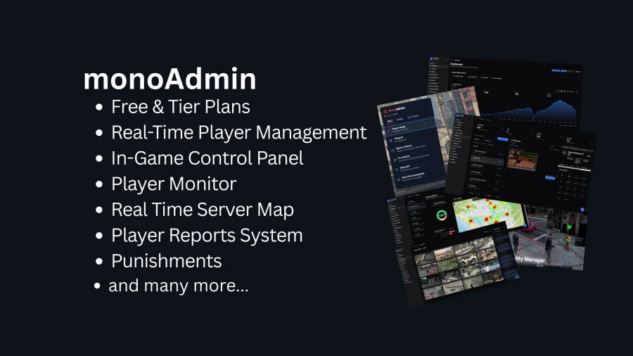 monoAdmin-Advanced Cloud & In-Game Admin Panel