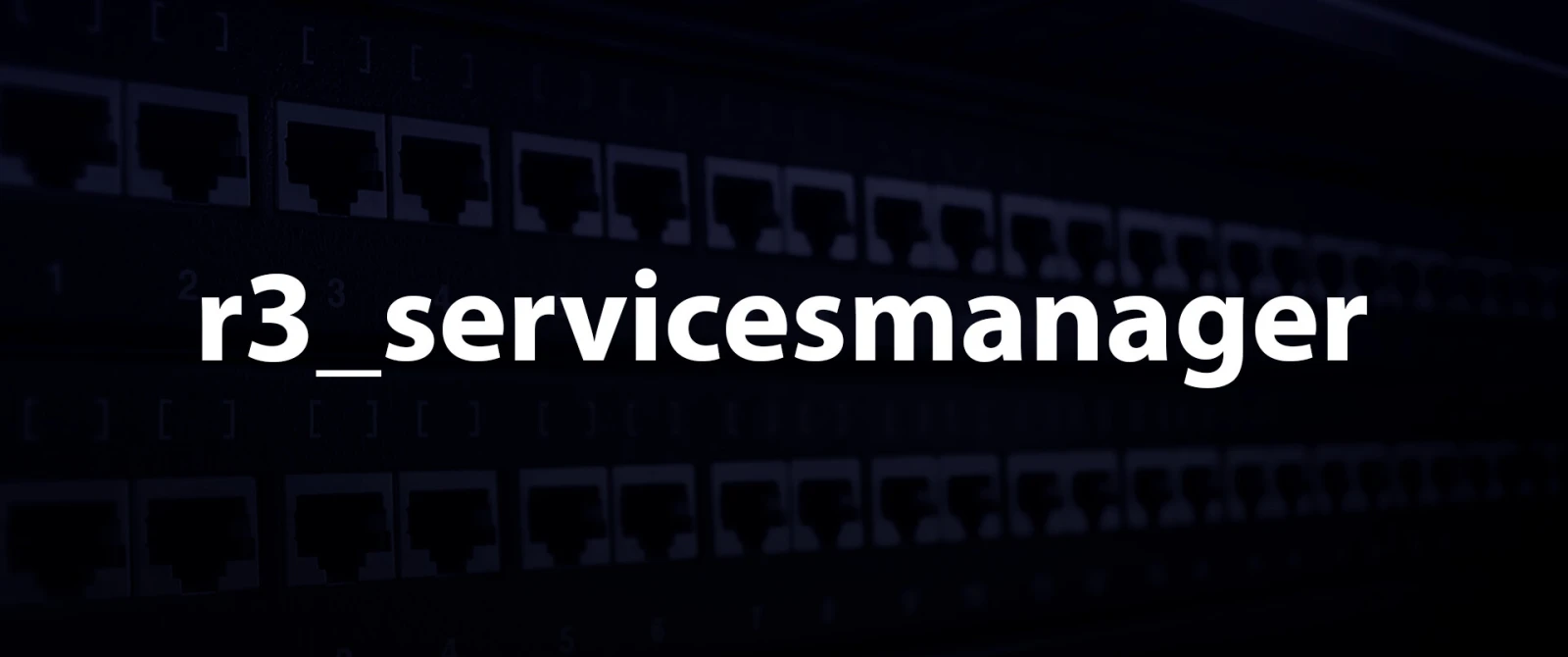 r3_servicesmanager-Framework-agnostic service manager