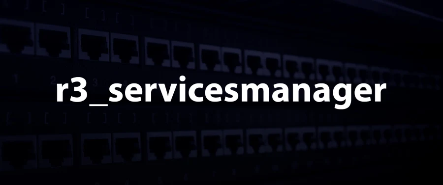 r3_servicesmanager-Framework-agnostic service manager