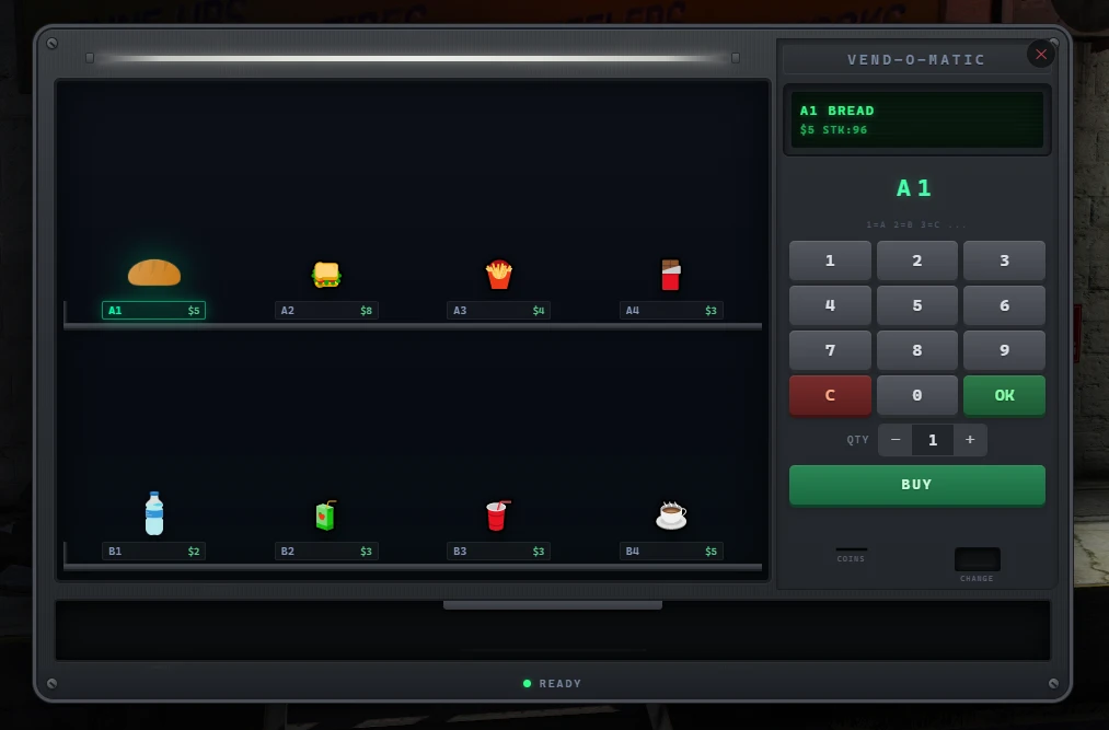 Bones Vending System | Vending Business + Permit/Contract + Inspector/Owner Tablet UI