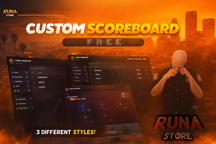 Scoreboard with 4 styles