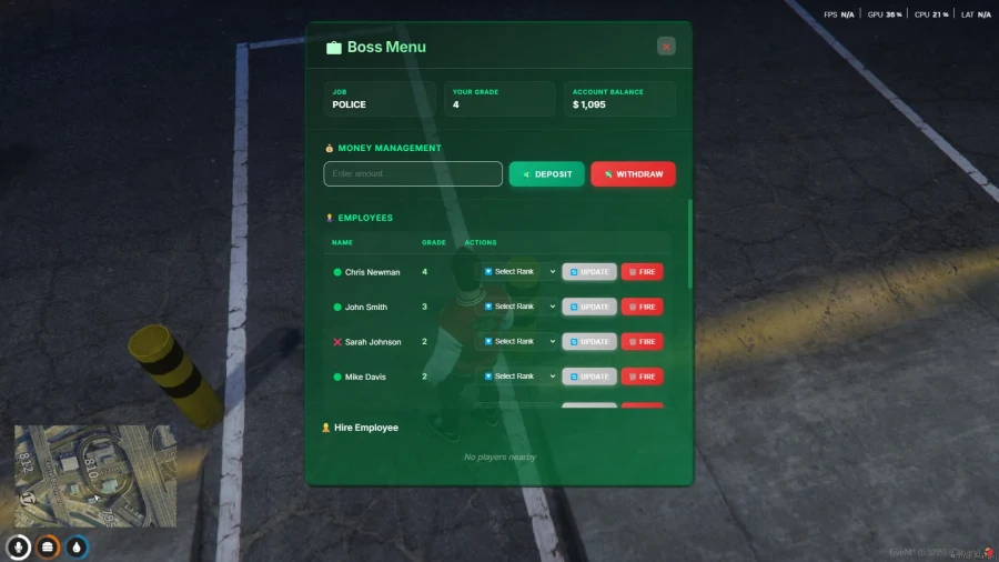 Core Bossmenu