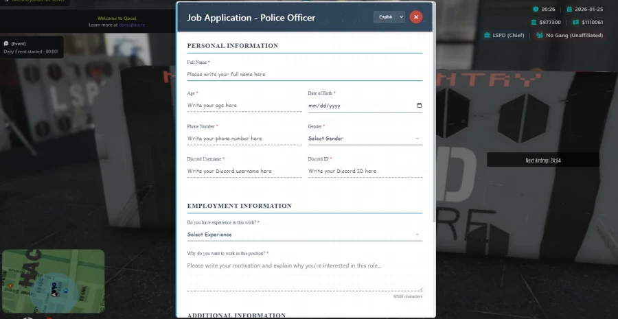 FREE Job Application System