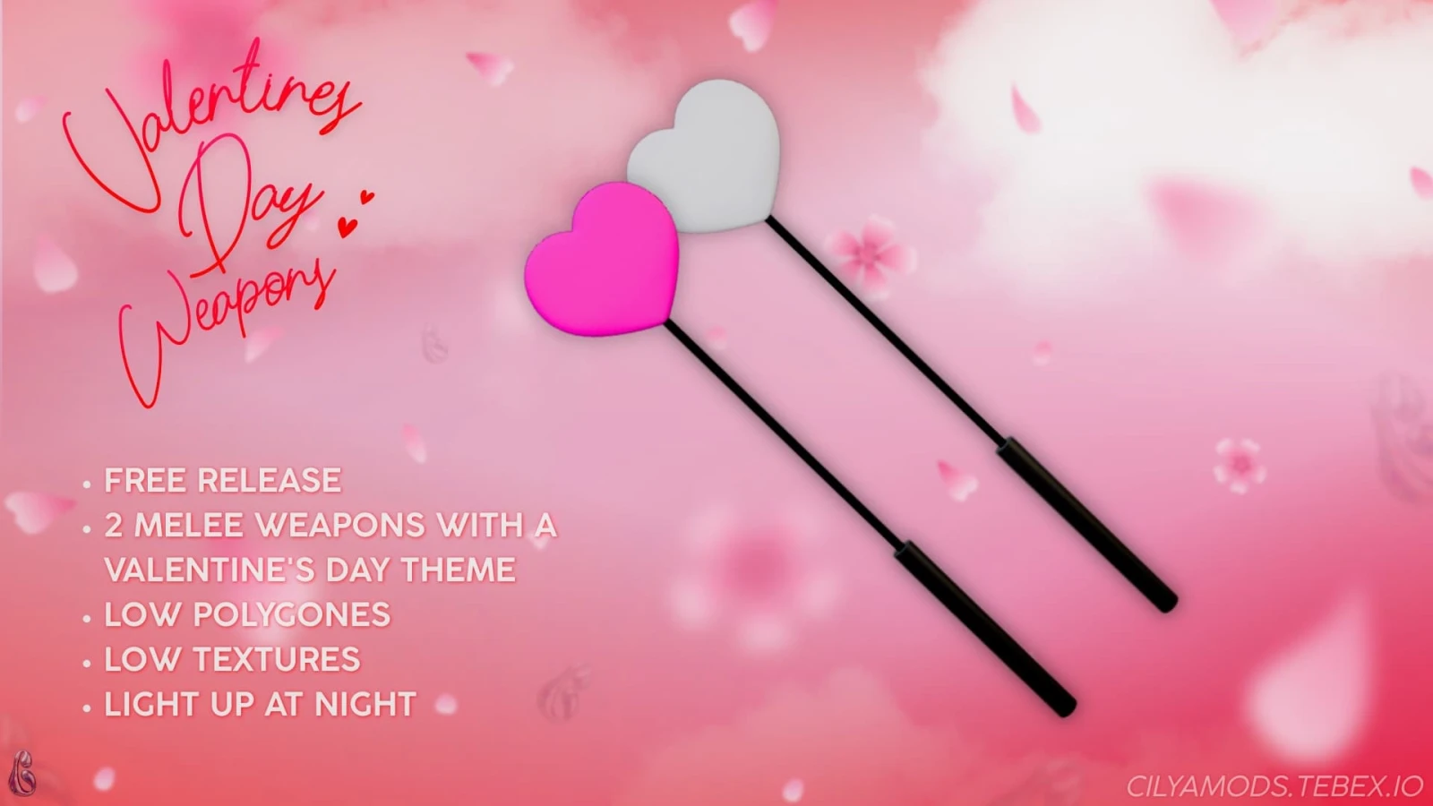 2 Melee Weapons Valentines-FREE