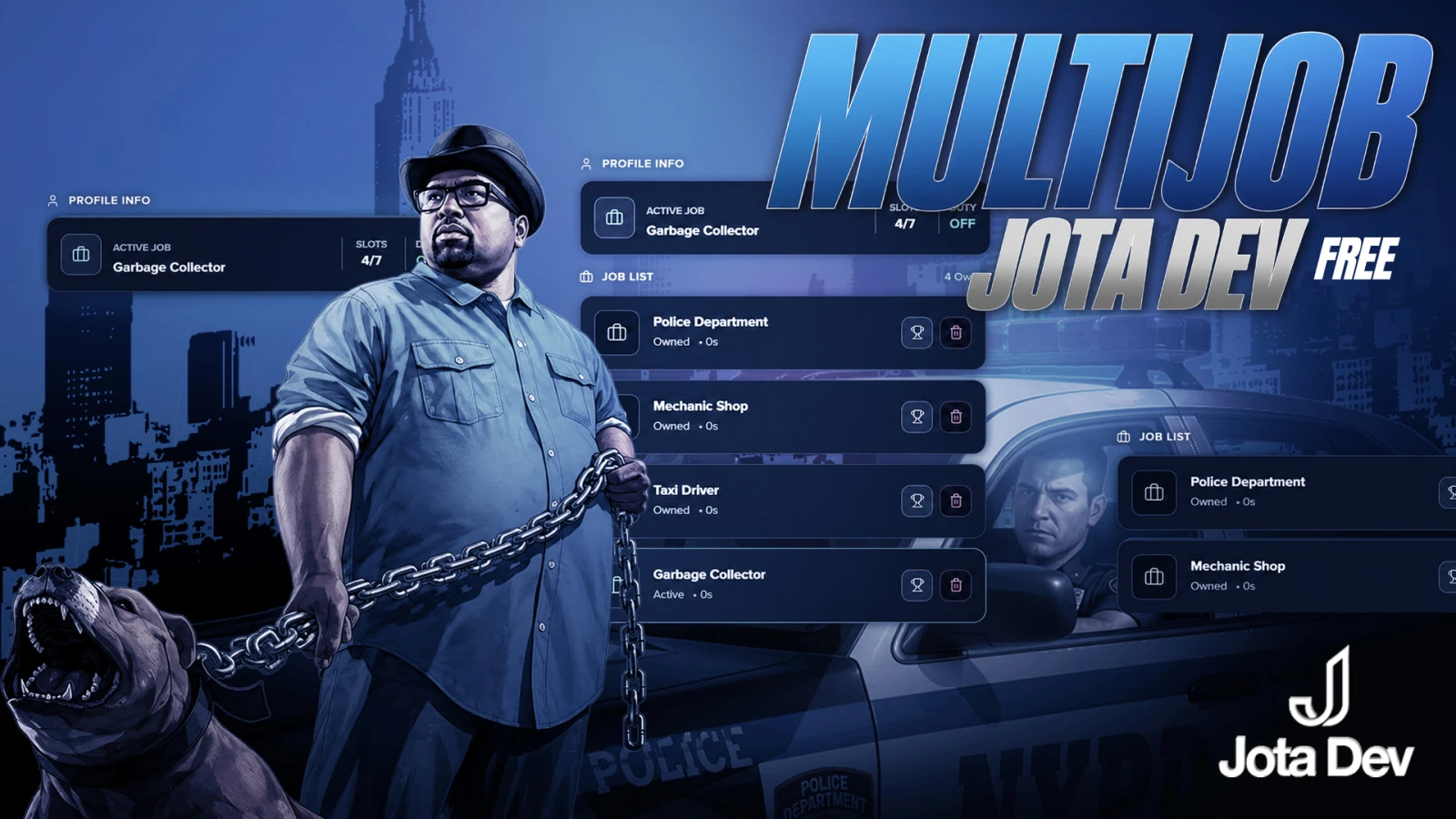 FREE Multi Job System | Manage Multiple Jobs on Your FiveM Server