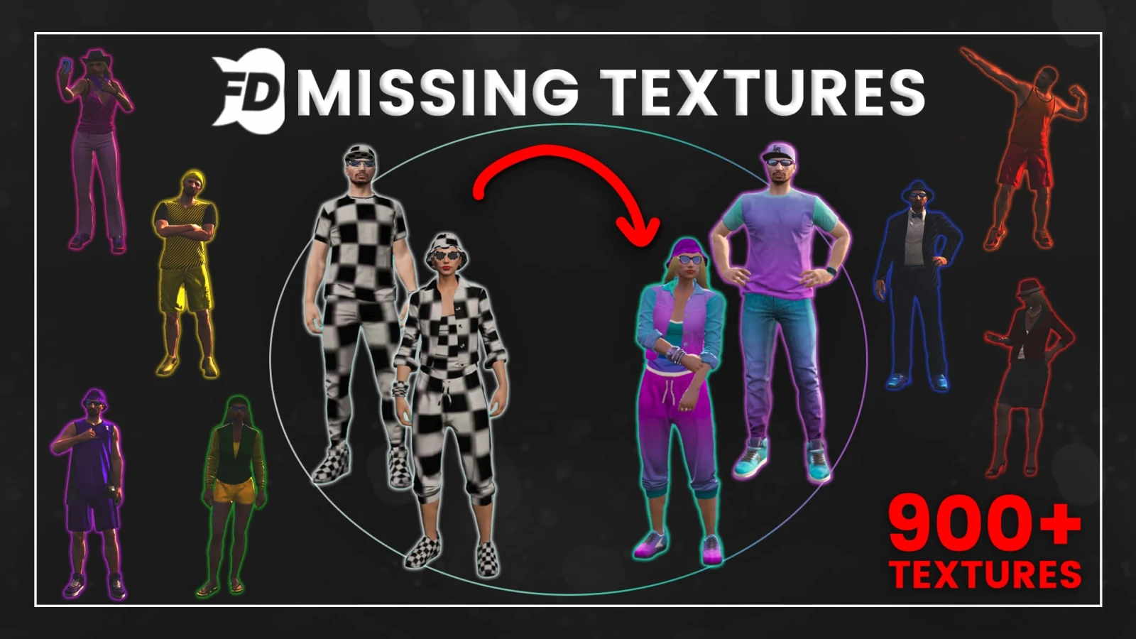 Missing/Checkerboard Texture Replacements-900+ Lore-Friendly Textures (Male & Female)