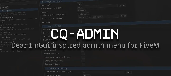cq-admin: Modular Admin Menu