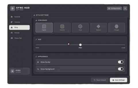 Sync-HUD | Fully configurable minimalist HUD system with 10+ styles! | QBCORE, ESX, QBOX