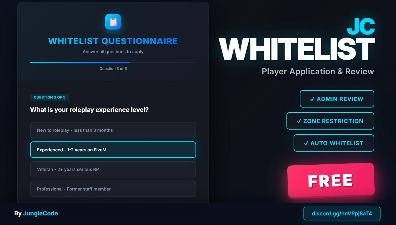 JC Whitelist-Application System