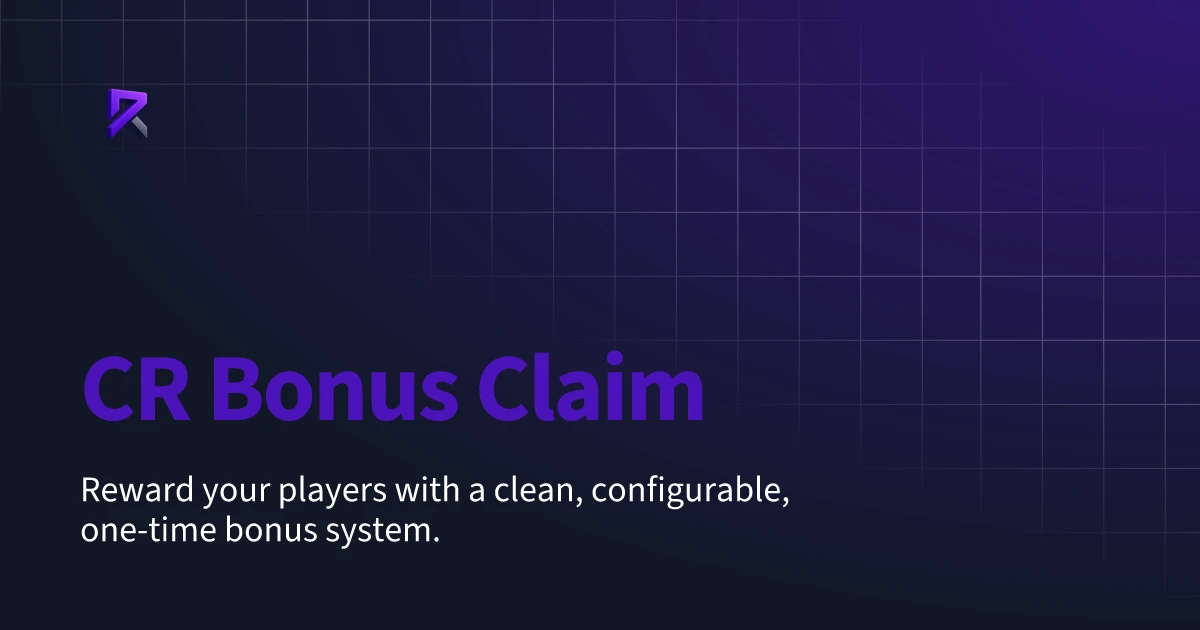 CR Bonusclaim | Free | ESX/QBcore | One-Time Player Reward System