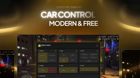 Best Standalone FiveM Car Control Script Modern UI | Free Vehicle Menu
