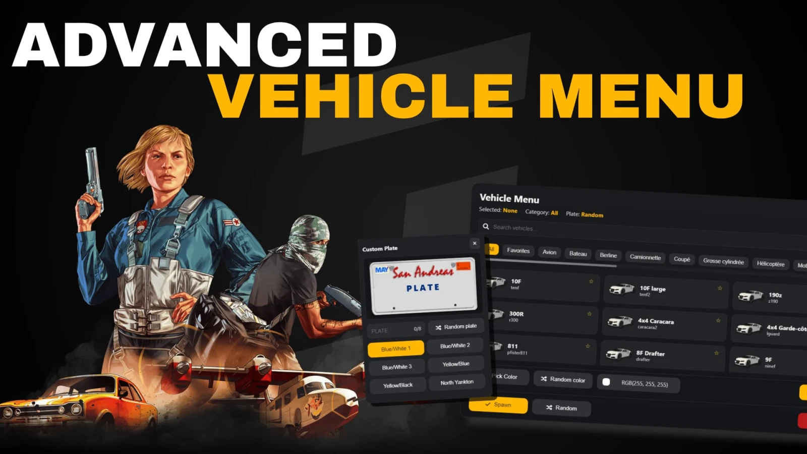 Advanced Vehicle Menu