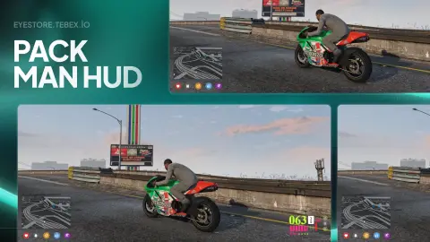 ES-Packman HUD-#1 Premium QBCore HUD System | FiveM Packman HUD | Modern UI | Animated & Optimized Performance