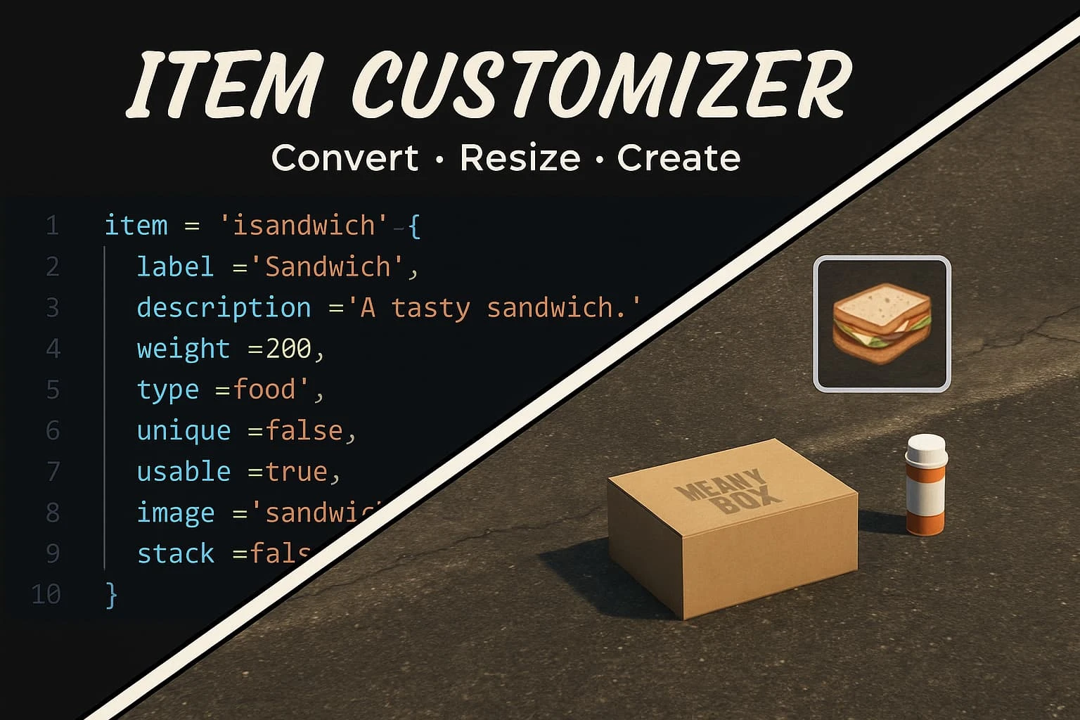 Item Lua Converter-Multi-Format Tool with Item Builder & Image Resizer