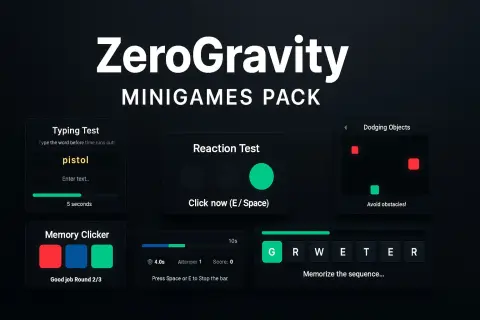 ZeroGravity-Minigames Pack