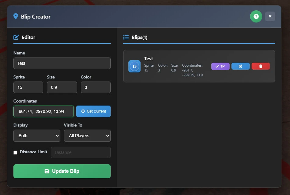 BL Blips Creator