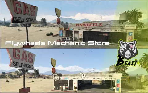 Flywheels Mechanic Store-Custom Map (Free Release)