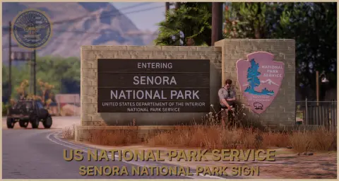 FREE-USNPS Senora National Park Sign