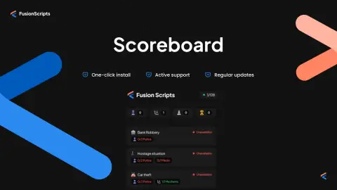 Scoreboard with activities [ ESX / QBCore / Qbox