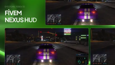 Nexus HUD v1.0 | Stylish FiveM HUD + Speedometer & Status | QBCore/ESX