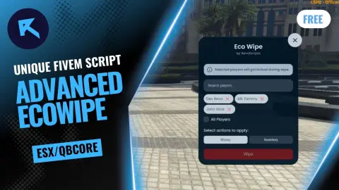 Server Economy Wipe Script | Single & Bulk Player Economy Wipe
